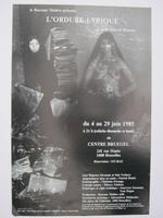 Affiche pour L'ordure Lyrique de Marcel Moreau au Centre Bruegel (Bruxelles) du 4 au 29 juin 1985